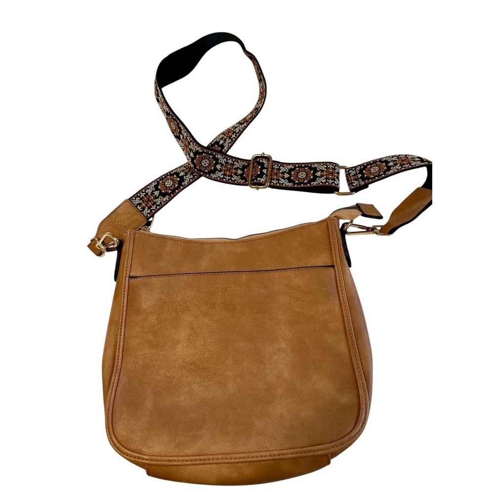 Bostanten Nola Vegan Leather Hobo Bag Shoulder Crossbody Tan Fall